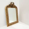 Hot Pamono Antique French Giltwood Wall Mirror with Bird and Laurel Crest, 19th Century