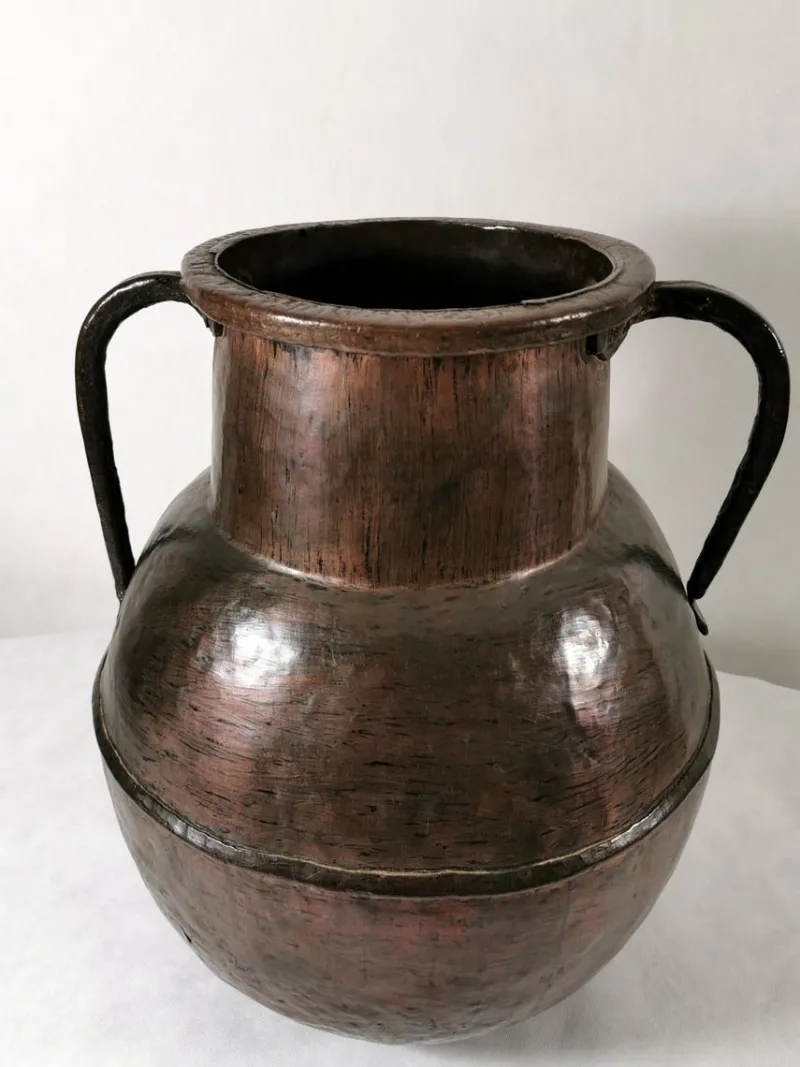 Outlet Pamono Antique French Hammered Copper Jug