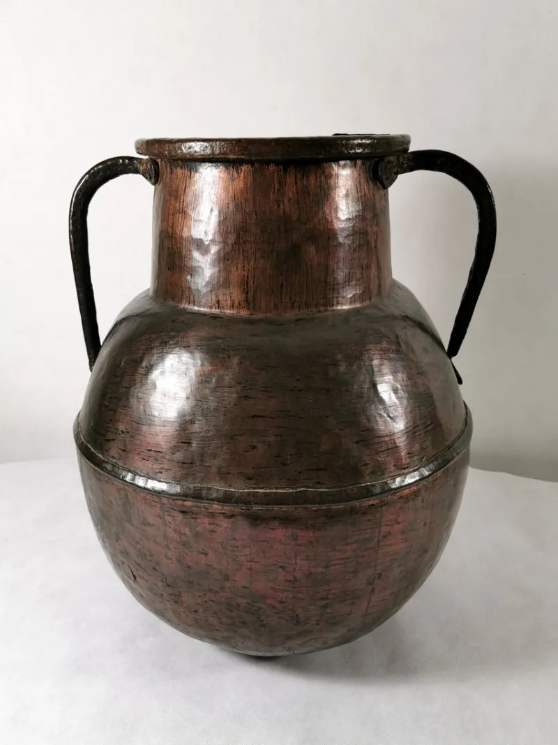 Outlet Pamono Antique French Hammered Copper Jug