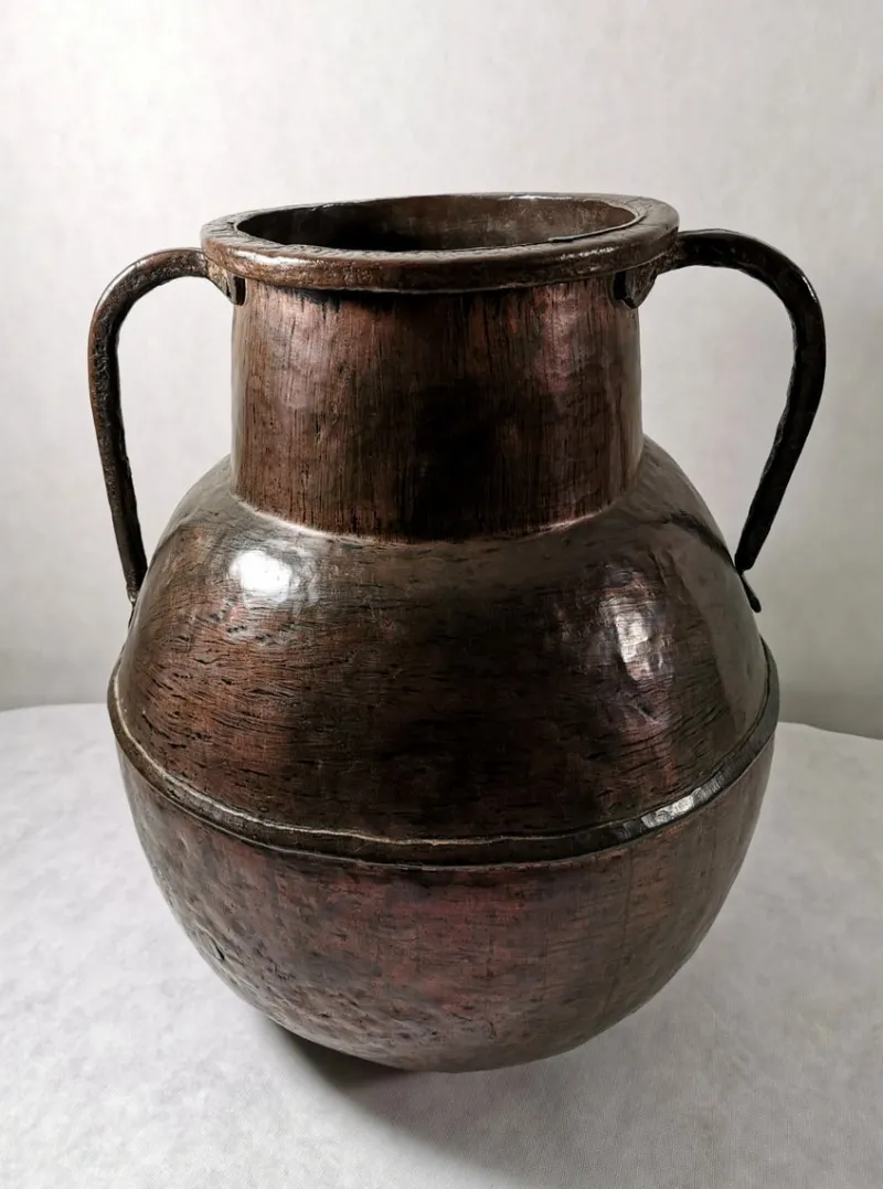 Outlet Pamono Antique French Hammered Copper Jug