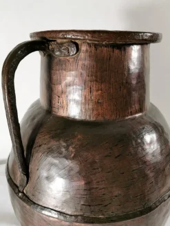 Outlet Pamono Antique French Hammered Copper Jug