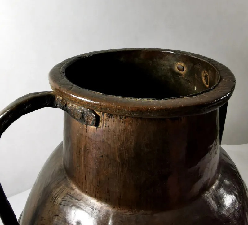 Outlet Pamono Antique French Hammered Copper Jug