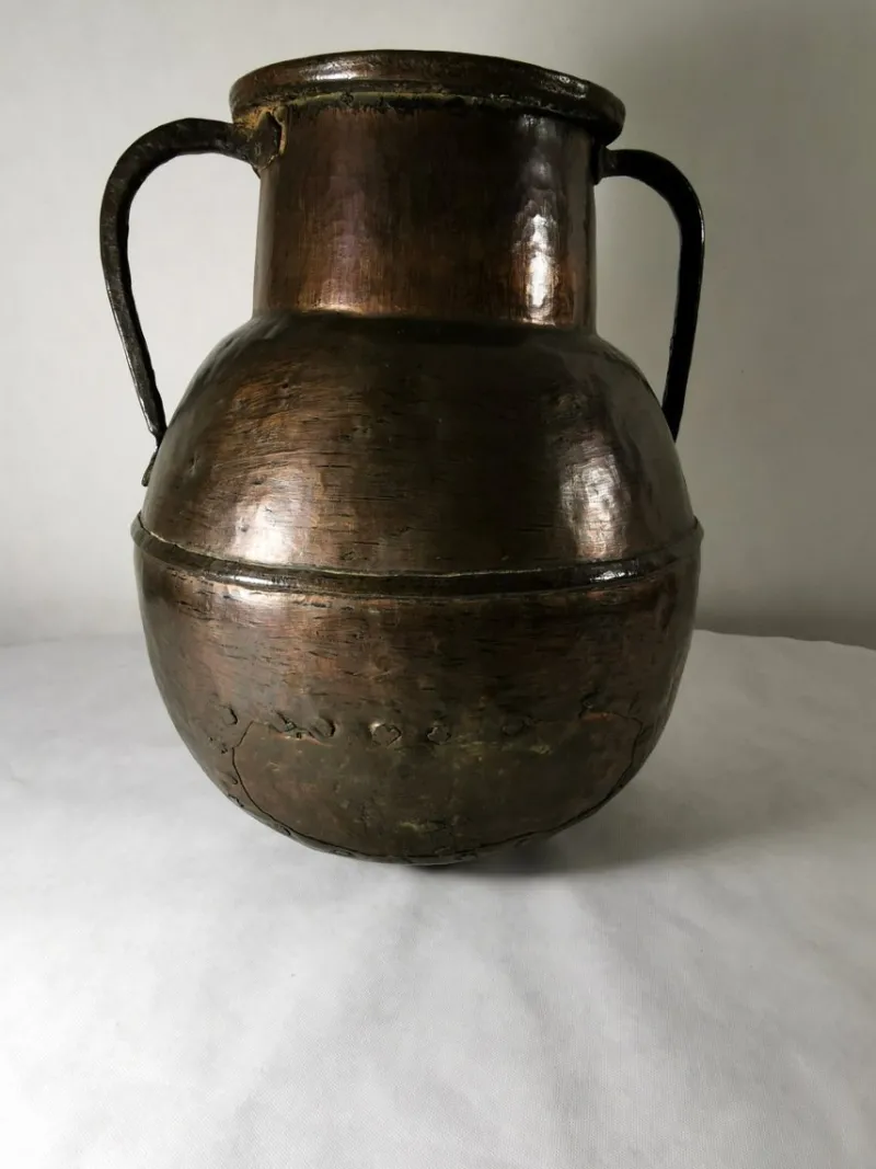 Outlet Pamono Antique French Hammered Copper Jug