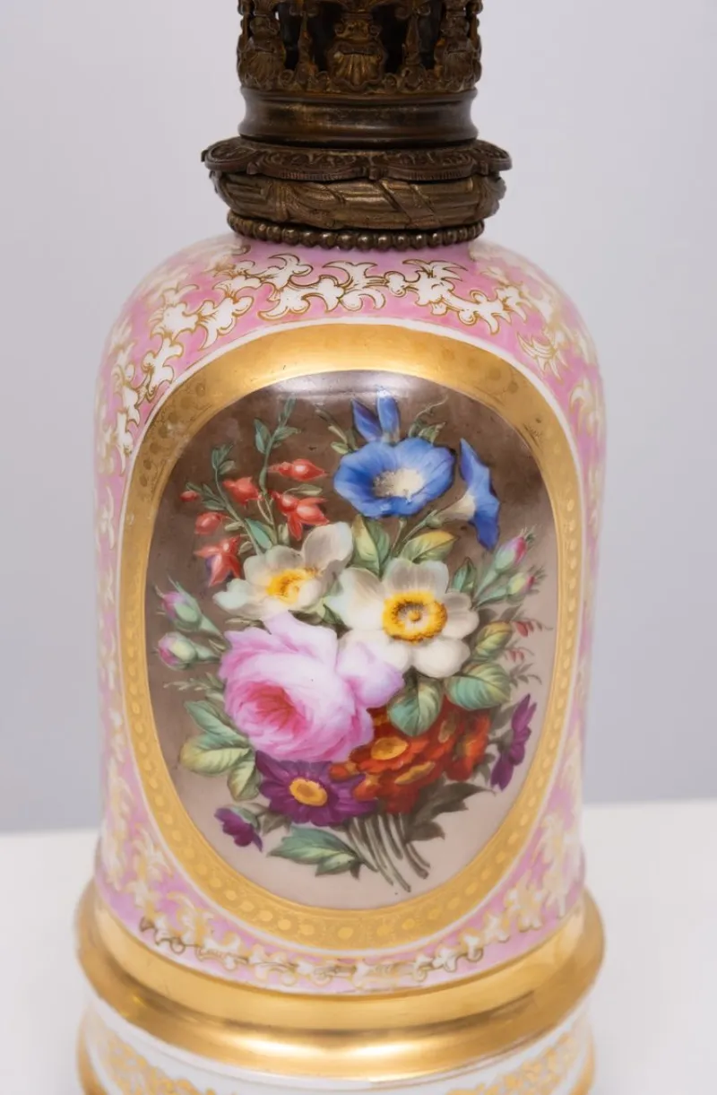 Sale Pamono Antique French Hand Painted Table Lamp in Sevres Porcelain, 1880s