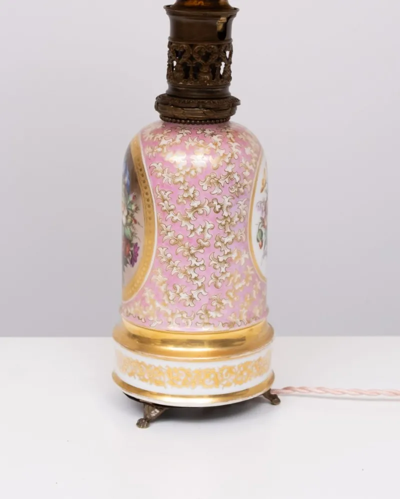 Sale Pamono Antique French Hand Painted Table Lamp in Sevres Porcelain, 1880s