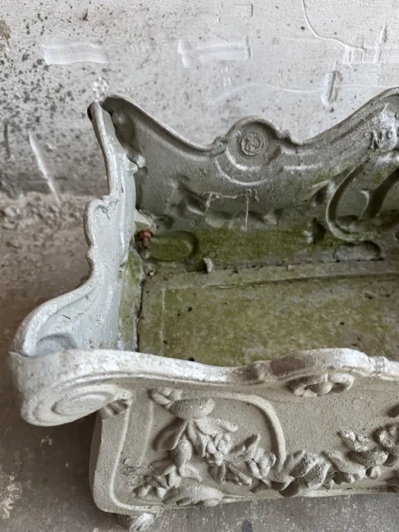 New Pamono Antique French Jardinière in Cast Iron