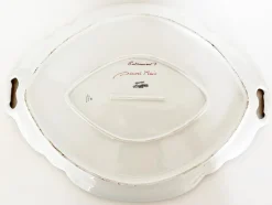 Clearance Pamono Antique French Limoges Pink Tray, 1890s