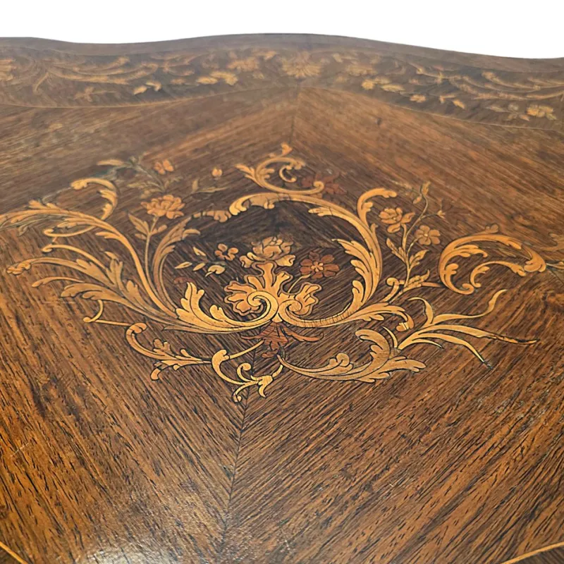 Pamono Antique French Louis XV Style Table with Drawer, 1800s> Coffee & Side Tables