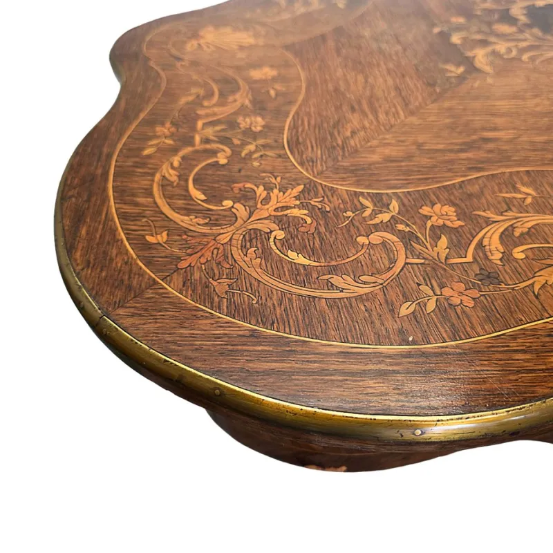 Pamono Antique French Louis XV Style Table with Drawer, 1800s> Coffee & Side Tables