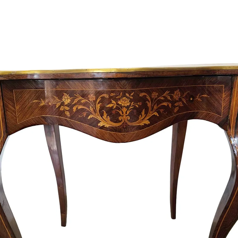 Pamono Antique French Louis XV Style Table with Drawer, 1800s> Coffee & Side Tables