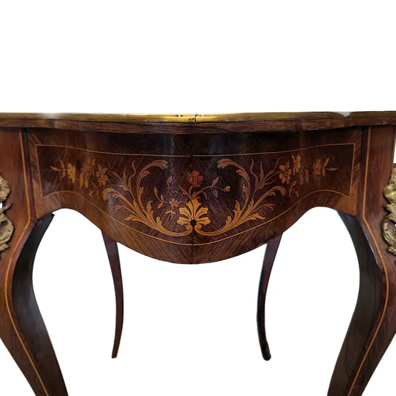 Pamono Antique French Louis XV Style Table with Drawer, 1800s> Coffee & Side Tables