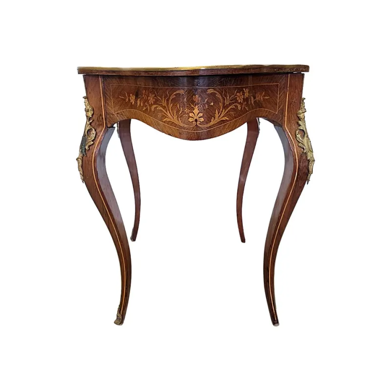 Pamono Antique French Louis XV Style Table with Drawer, 1800s> Coffee & Side Tables