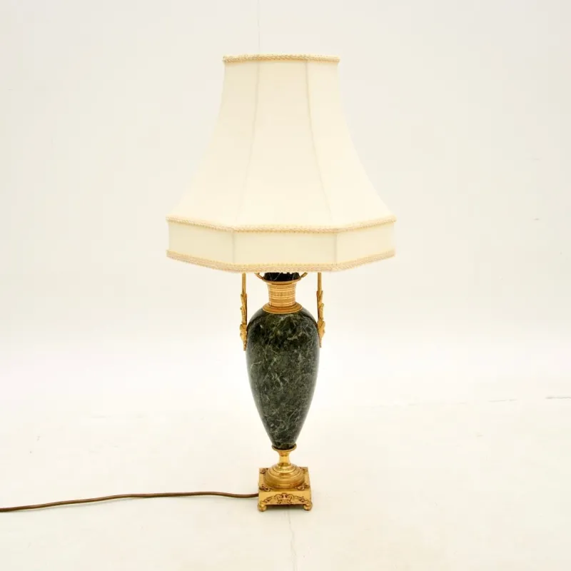 Clearance Pamono Antique French Marble and Gilt Metal Table Lamp, 1890s