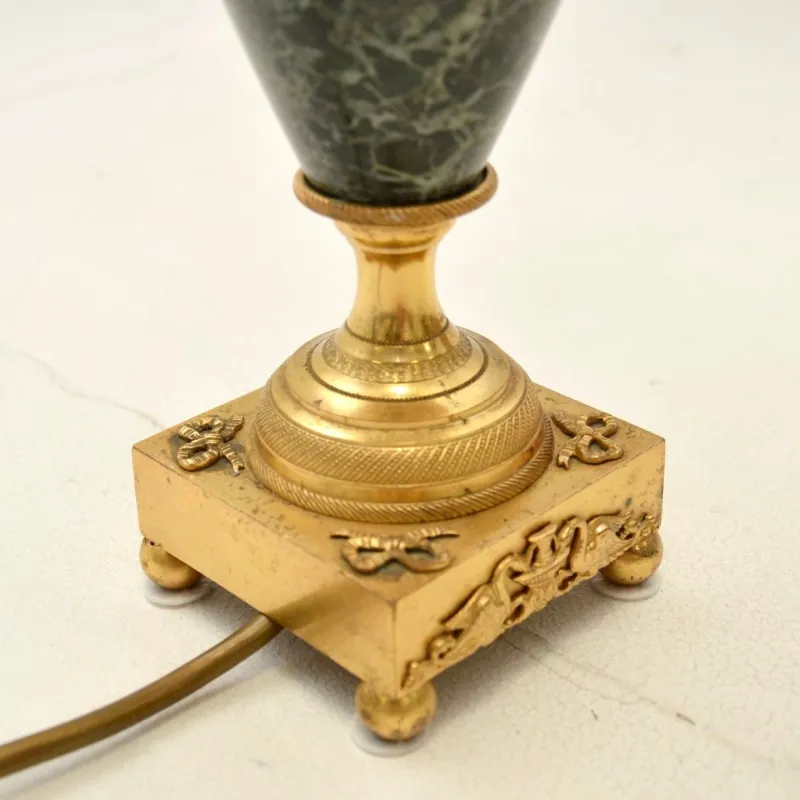 Clearance Pamono Antique French Marble and Gilt Metal Table Lamp, 1890s