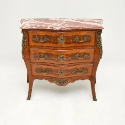 Outlet Pamono Antique French Marble Top Bombe Commode, 1890s