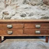 Sale Pamono Antique French Oak and Pine Chest of 4 Drawers, 1900s