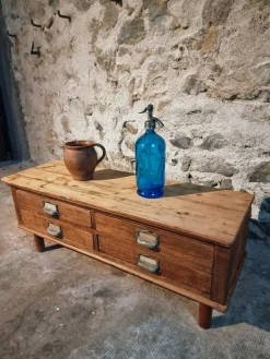 Sale Pamono Antique French Oak and Pine Chest of 4 Drawers, 1900s