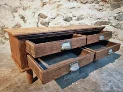 Sale Pamono Antique French Oak and Pine Chest of 4 Drawers, 1900s