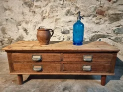 Sale Pamono Antique French Oak and Pine Chest of 4 Drawers, 1900s