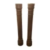 Pamono Antique French Oak Columns, Set of 2> Pedestals And Columns