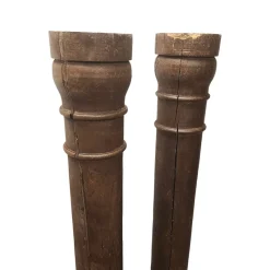 Pamono Antique French Oak Columns, Set of 2><noscript><img width=