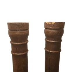 Pamono Antique French Oak Columns, Set of 2><noscript><img width=