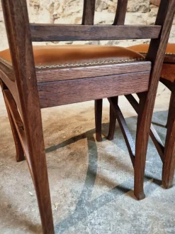 Pamono Antique French Oak Dining Chairs, 1890s, Set of 6> Side Chairs & Dining Chairs