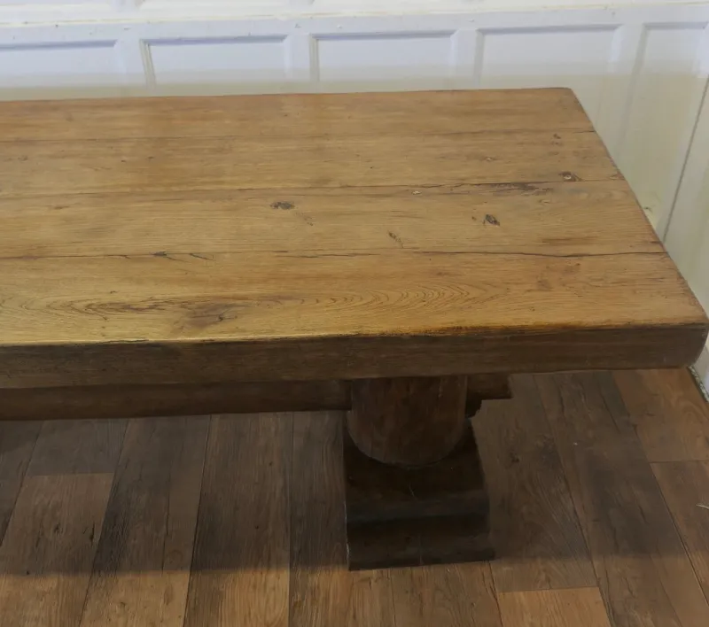 Pamono Antique French Oak Refectory Table, 1890s> Dining Tables & Sets