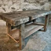 Pamono Antique French Oak Workbench, 1890s