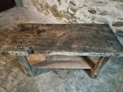 Pamono Antique French Oak Workbench, 1890s