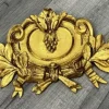 Online Pamono Antique French Ornate Pendiment in Gilded Metal