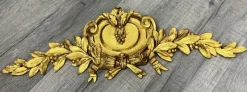 Online Pamono Antique French Ornate Pendiment in Gilded Metal
