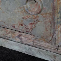 Pamono Antique French Parisian Faux Marble Painted Zinc Bathtub, 1880s><noscript><img width=