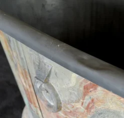 Pamono Antique French Parisian Faux Marble Painted Zinc Bathtub, 1880s><noscript><img width=