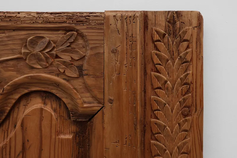 Pamono Antique French Provincial Hand-Carved Doors, 1880s, Set of 2> Architectural Elements