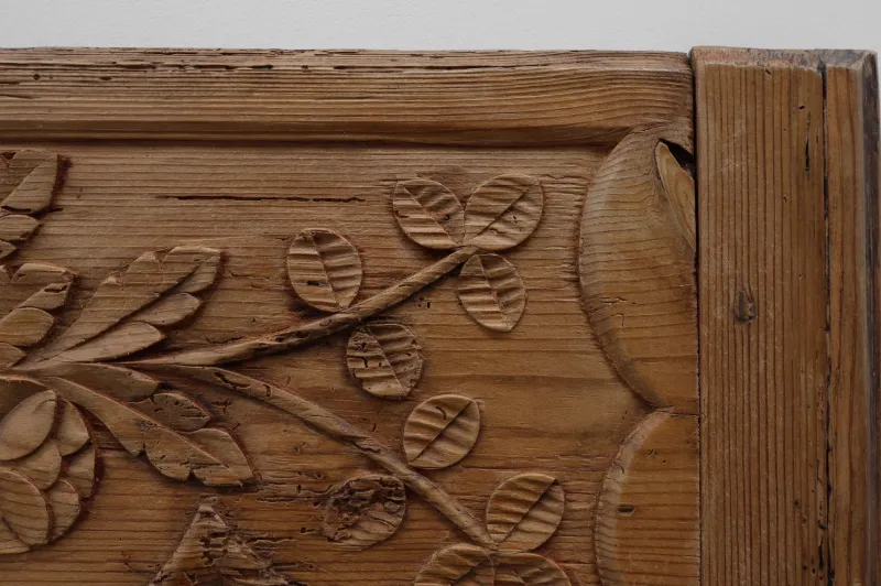 Pamono Antique French Provincial Hand-Carved Doors, 1880s, Set of 2> Architectural Elements