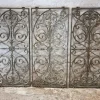 Outlet Pamono Antique French Rustic Cast Iron Window Grilles, 1900s, Set of 3