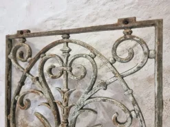 Outlet Pamono Antique French Rustic Cast Iron Window Grilles, 1900s, Set of 3