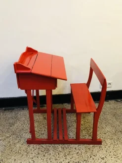 Pamono Antique French School Desk, 1920s