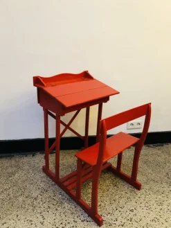 Pamono Antique French School Desk, 1920s