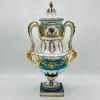 New Pamono Antique French Sevres Style Porcelain Double Handled Urn