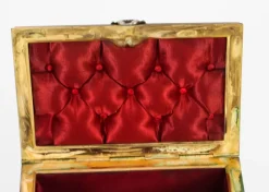 Discount Pamono Antique French Silvered and Gilted Copper Jewellery Casket Box from AB Paris