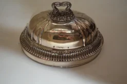 Pamono Antique French Silver-Plated Cloche><noscript><img width=