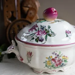 Pamono Antique French Soup Tureen from Lunéville, Early 20th Century> Serving Dishes