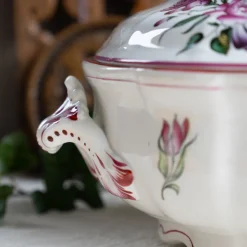 Pamono Antique French Soup Tureen from Lunéville, Early 20th Century><noscript><img width=