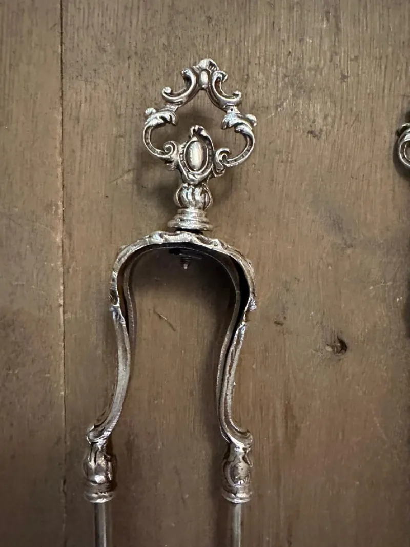 Discount Pamono Antique French Steel Ornate Fire Tools, Set of 3