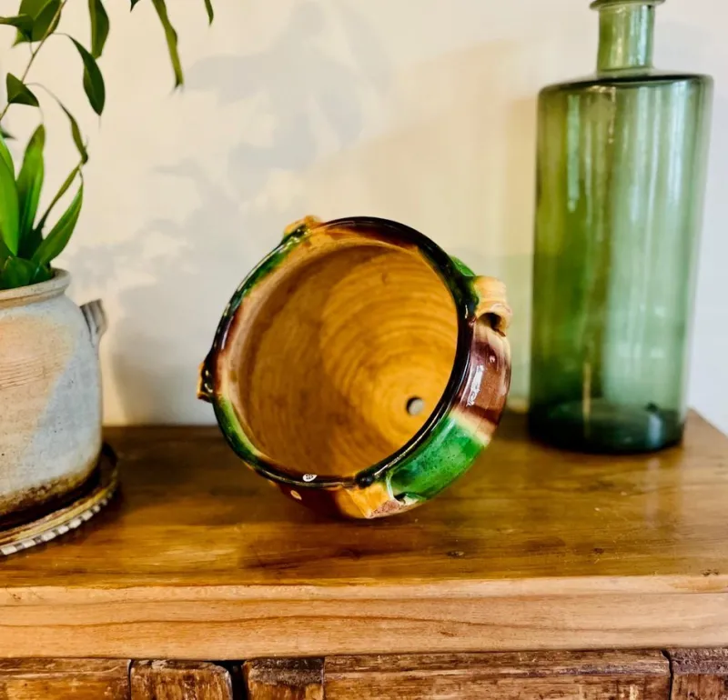 Pamono Antique French Terracotta Cachepots or Planters, 19th Century, Set of 3> Planters And Jardiniere