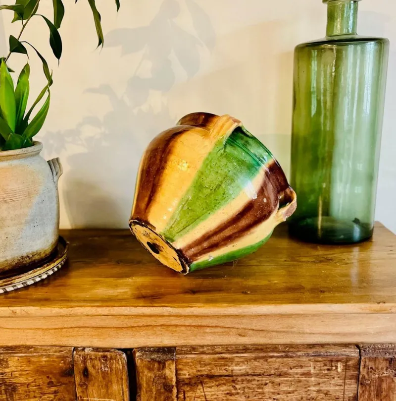 Pamono Antique French Terracotta Cachepots or Planters, 19th Century, Set of 3> Planters And Jardiniere