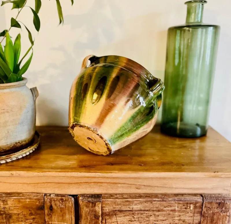 Pamono Antique French Terracotta Cachepots or Planters, 19th Century, Set of 3> Planters And Jardiniere