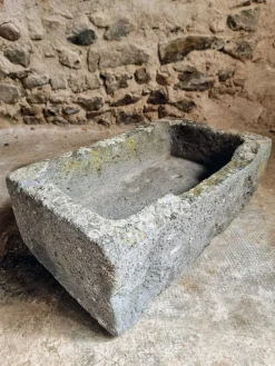 Pamono Antique French Volcanic Stone Trough, 18th Century><noscript><img width=